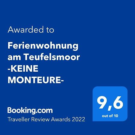 Ferienwohnung Am Teufelsmoor -Keine Monteure- Klein Wehnendorf Exteriör bild